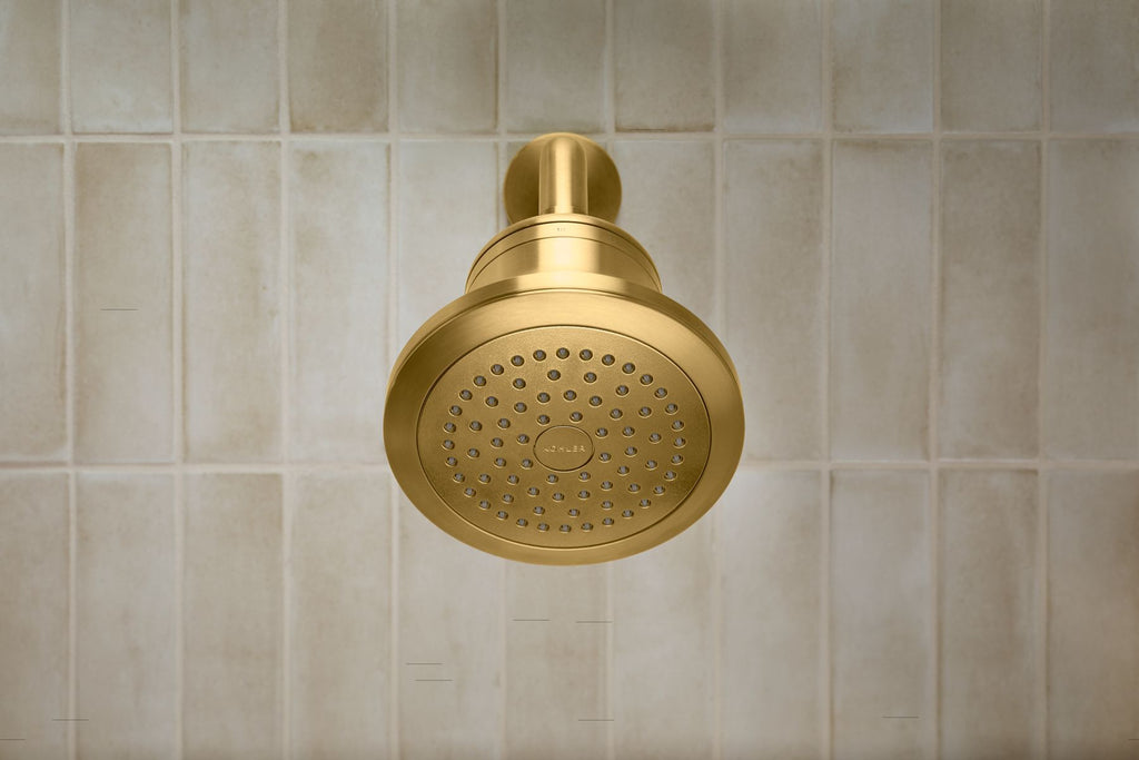 KOHLER K-33631-Y-2MB Cinq Round Single-Function Filtered Showerhead, 2.5 Gpm - Vibrant Brushed Moderne Brass