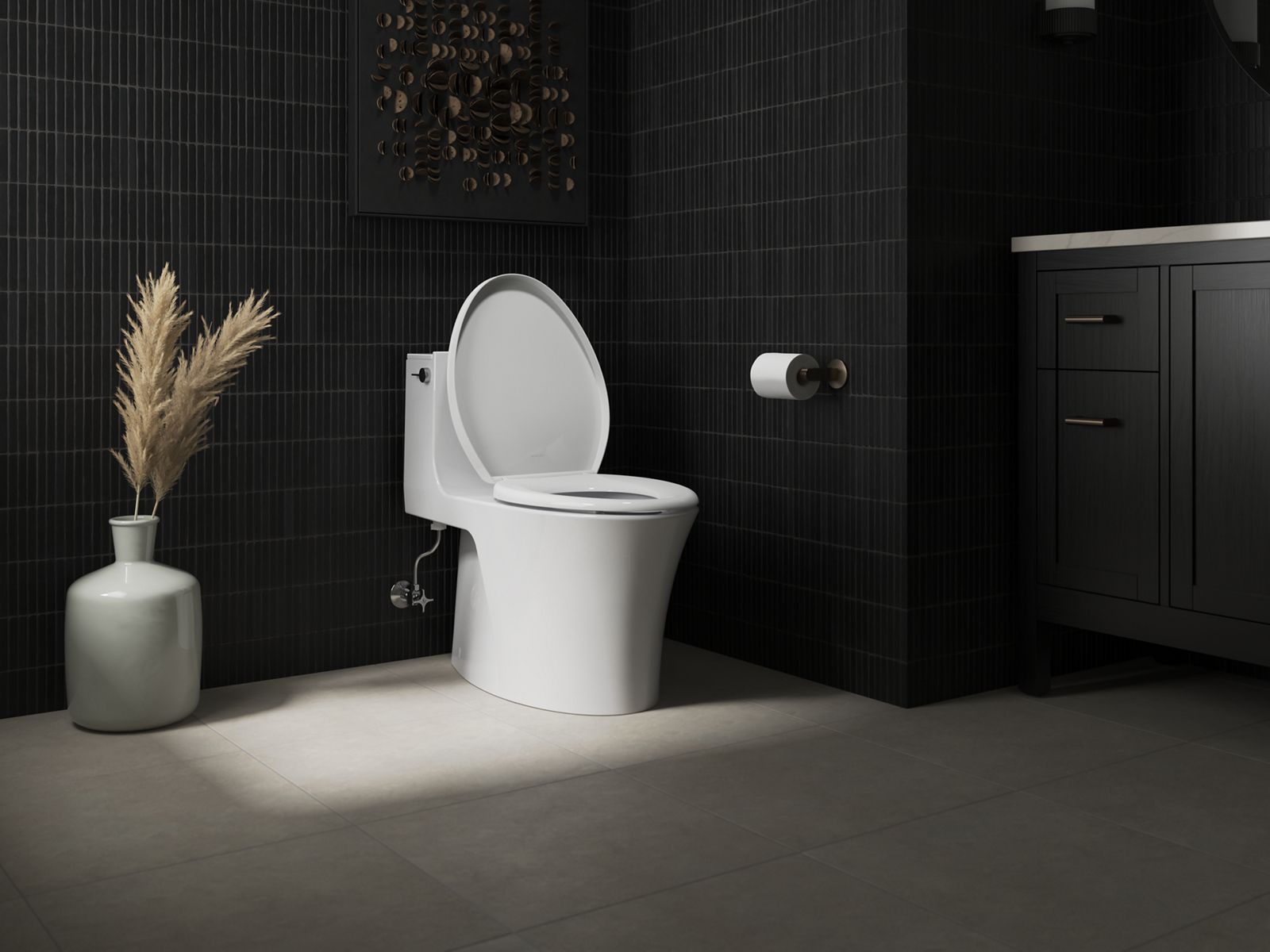 KOHLER K-26801-0 Impro Readylatch Quiet-Close Elongated Toilet Seat - White