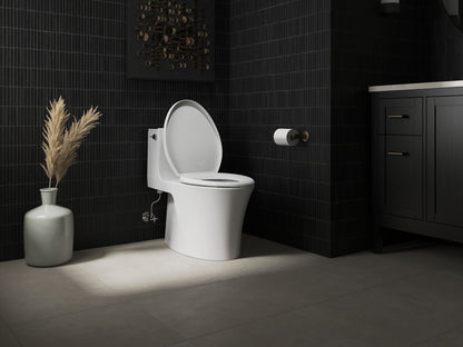 KOHLER K-26801-95 Impro ReadyLatch Quiet-Close elongated toilet seat - Ice Grey