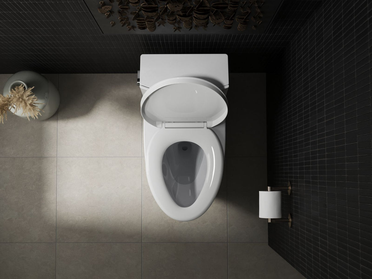 KOHLER K-26801-0 Impro Readylatch Quiet-Close Elongated Toilet Seat - White