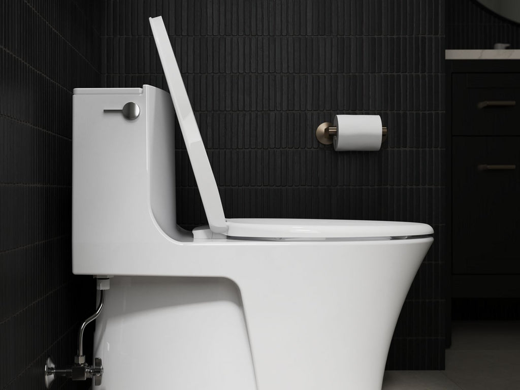 KOHLER K-26801-0 Impro Readylatch Quiet-Close Elongated Toilet Seat - White