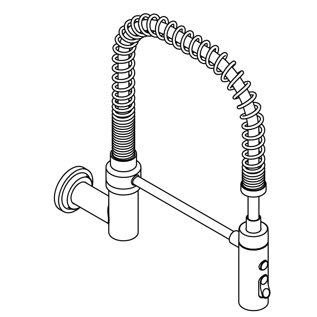 KOHLER Karbon Wall-mount Replacement Spout Kit - Vibrant Stainless, K-1522204-VS