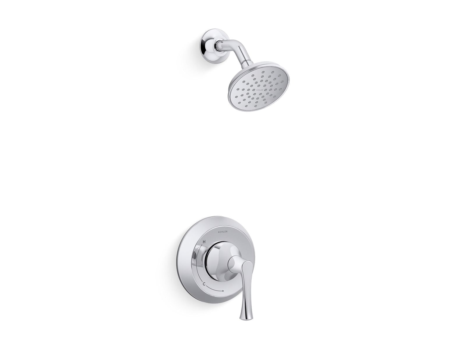 KOHLER K-TS35938-4H-CP Buckley Rite-Temp Shower Trim Kit, 1.5 Gpm - Polished Chrome