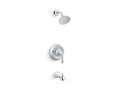 KOHLER K-TS35937-4Y-CP Buckley Rite-Temp Bath And Shower Trim Kit, 2.5 Gpm - Polished Chrome