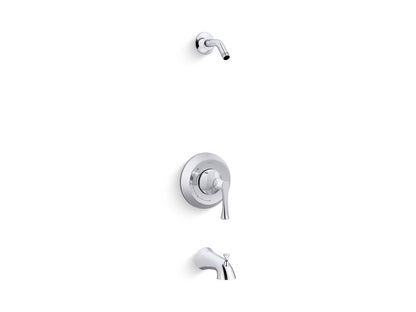 KOHLER K-TLS35937-4-CP Buckley Rite-Temp bath and shower trim kit, without showerhead - Polished Chrome