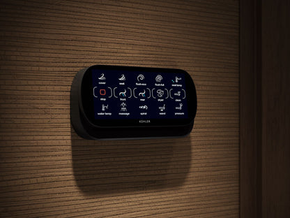 KOHLER K-5401-PA-HB1 Veil One-Piece Compact Elongated Smart Toilet Dual-Flush In Honed Black