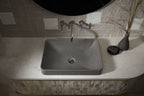 KOHLER K-30673-N-AHN Wastelab Vox 23" Rectangular Vessel Bathroom Sink, No Overflow - Ashen
