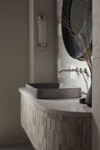 KOHLER K-30673-N-AHN Wastelab Vox 23" Rectangular Vessel Bathroom Sink, No Overflow - Ashen