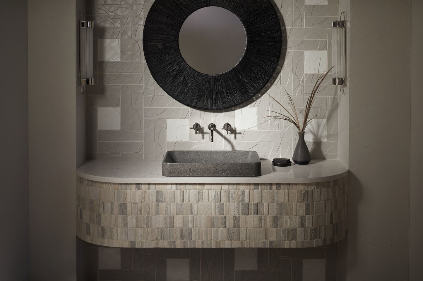 KOHLER K-30673-N-EGS WasteLAB Vox 23" rectangular vessel bathroom sink, no overflow - Eggshell