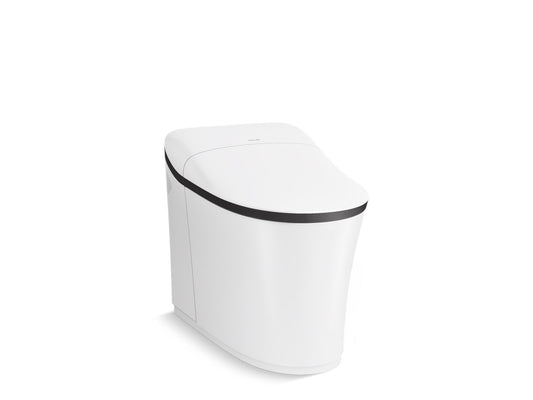 KOHLER K-77795-0BL Eir One-Piece Elongated Smart Toilet Dual-Flush