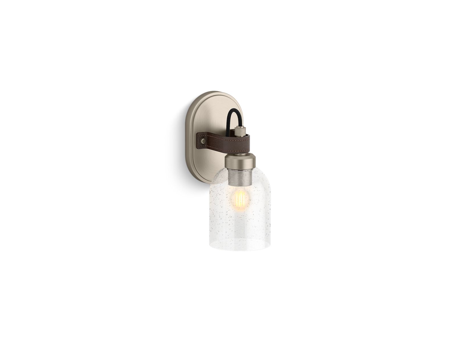 KOHLER K-38416-SC01-BNL Tannage One-Light Sconce - Brushed Nickel