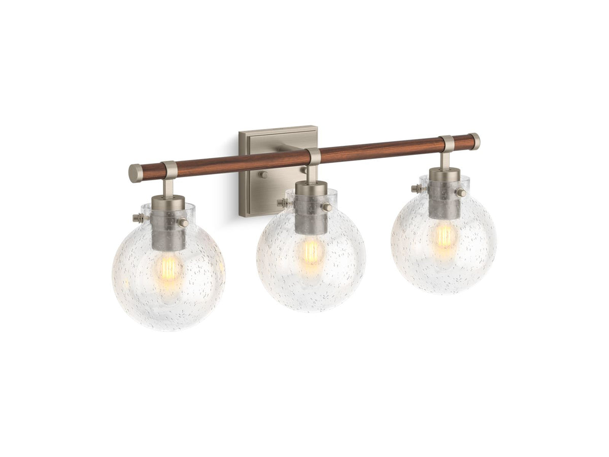KOHLER K-38414-SC03-BNL Holt Three-Light Sconce - Brushed Nickel