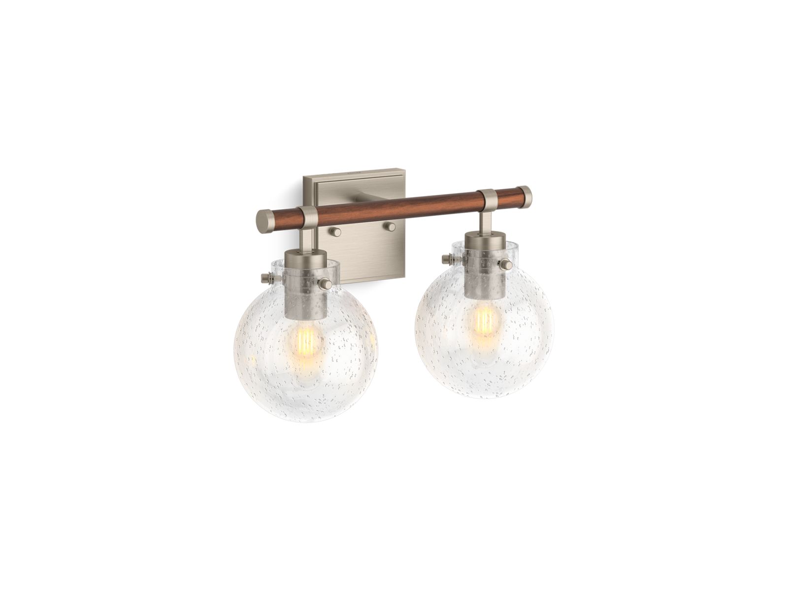 KOHLER K-38413-SC02-BNL Holt Two-Light Sconce - Brushed Nickel