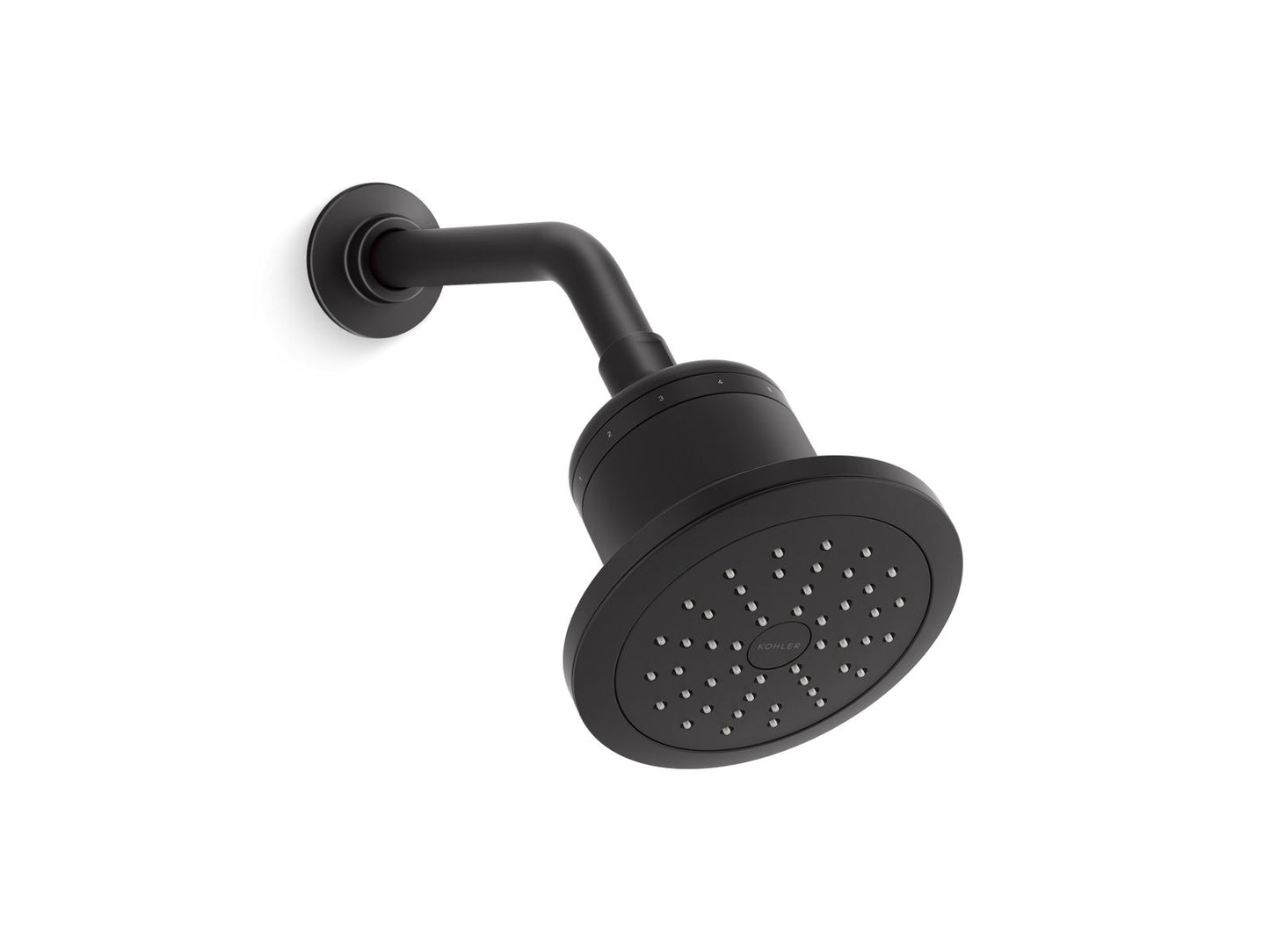 KOHLER K-33631-G-BL Cinq Single-Function Filtered Showerhead 1.75 GPM In Matte Black