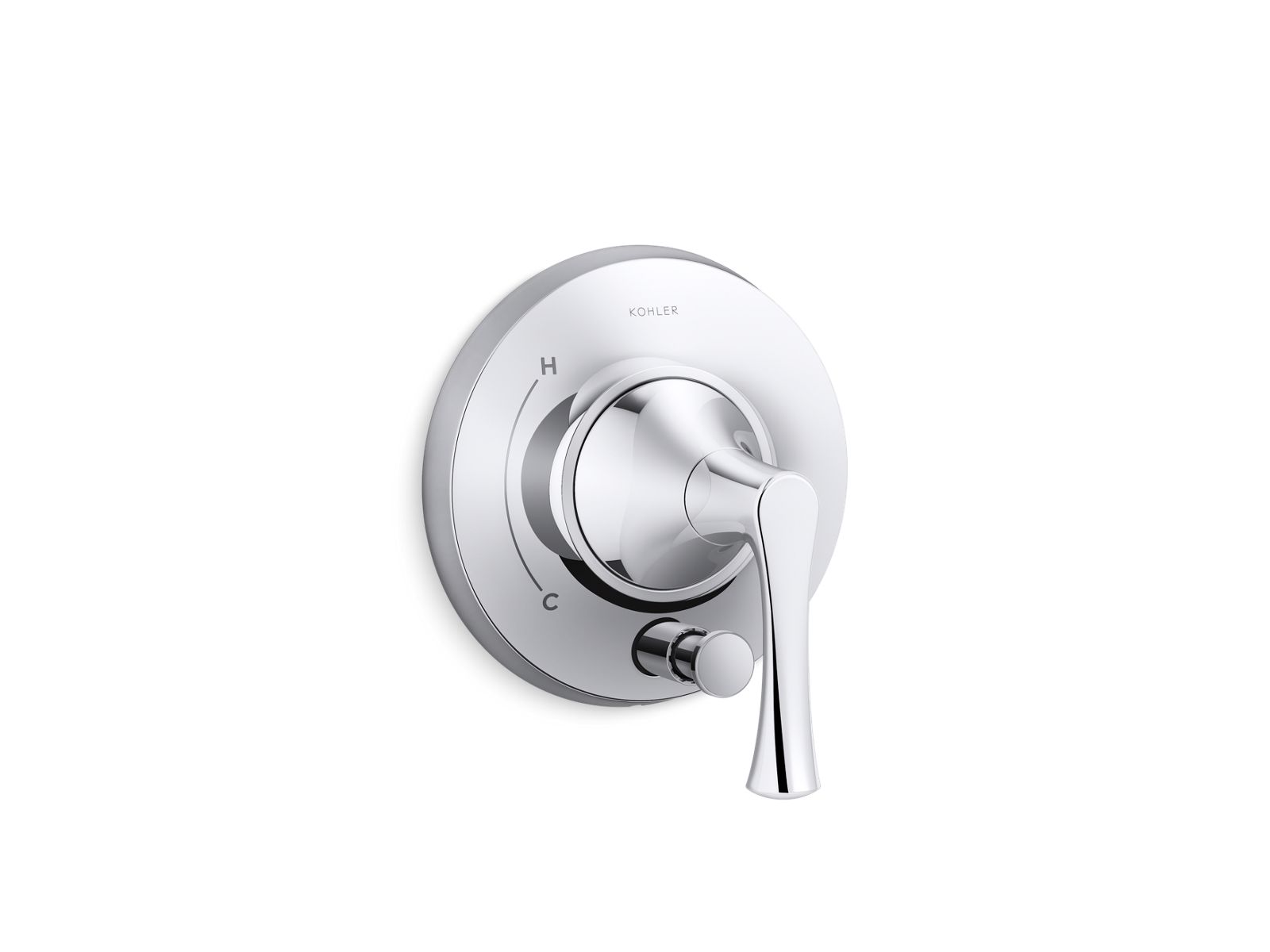 KOHLER K-T35942-4-CP Buckley Rite-Temp Valve Trim With Diverter - Polished Chrome