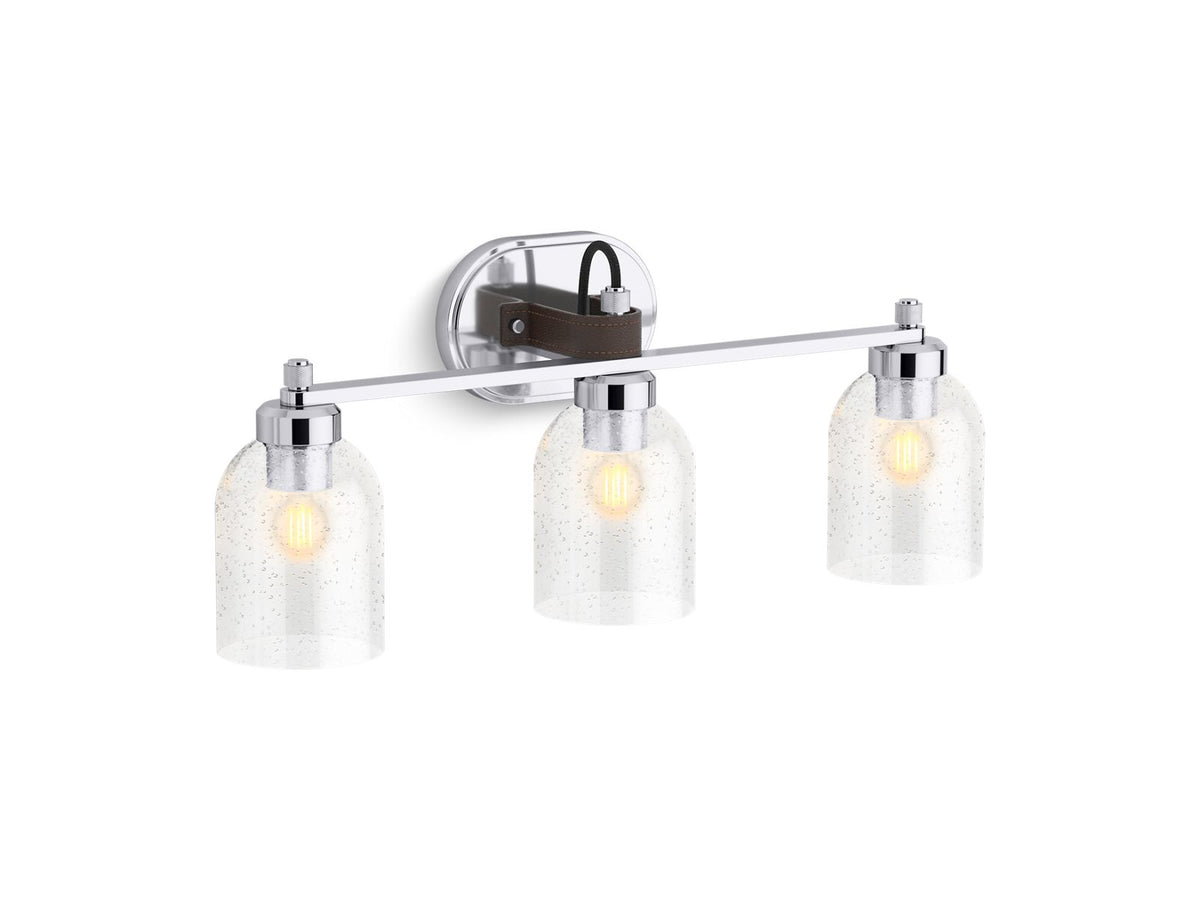 KOHLER K-38418-SC03-CPL Tannage Three-Light Sconce - Polished Chrome