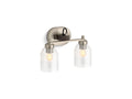 KOHLER K-38417-SC02-BNL Tannage Two-Light Sconce - Brushed Nickel