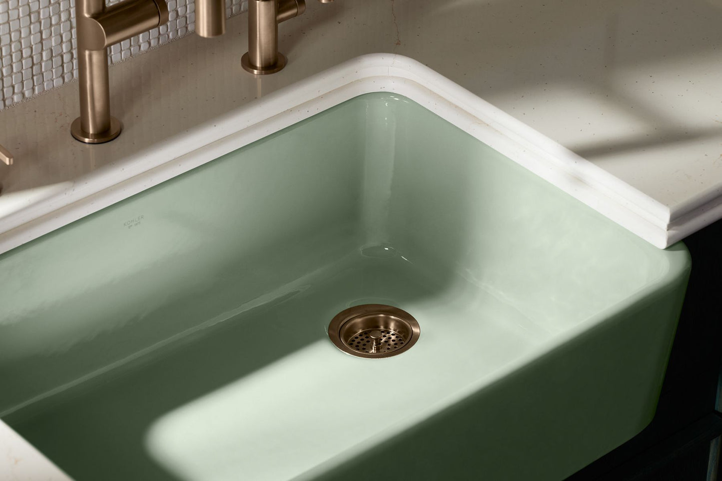 KOHLER K-8801-AF Duostrainer Sink drain and strainer with tailpiece - Vibrant French Gold