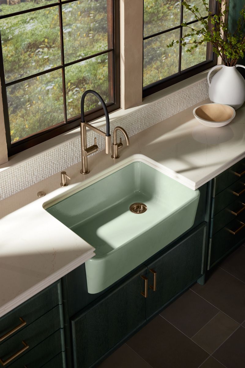 KOHLER K-8801-AF Duostrainer Sink drain and strainer with tailpiece - Vibrant French Gold