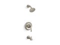 KOHLER K-TS35937-4Y-BN Buckley Rite-Temp Bath And Shower Trim Kit, 2.5 Gpm - Vibrant Brushed Nickel