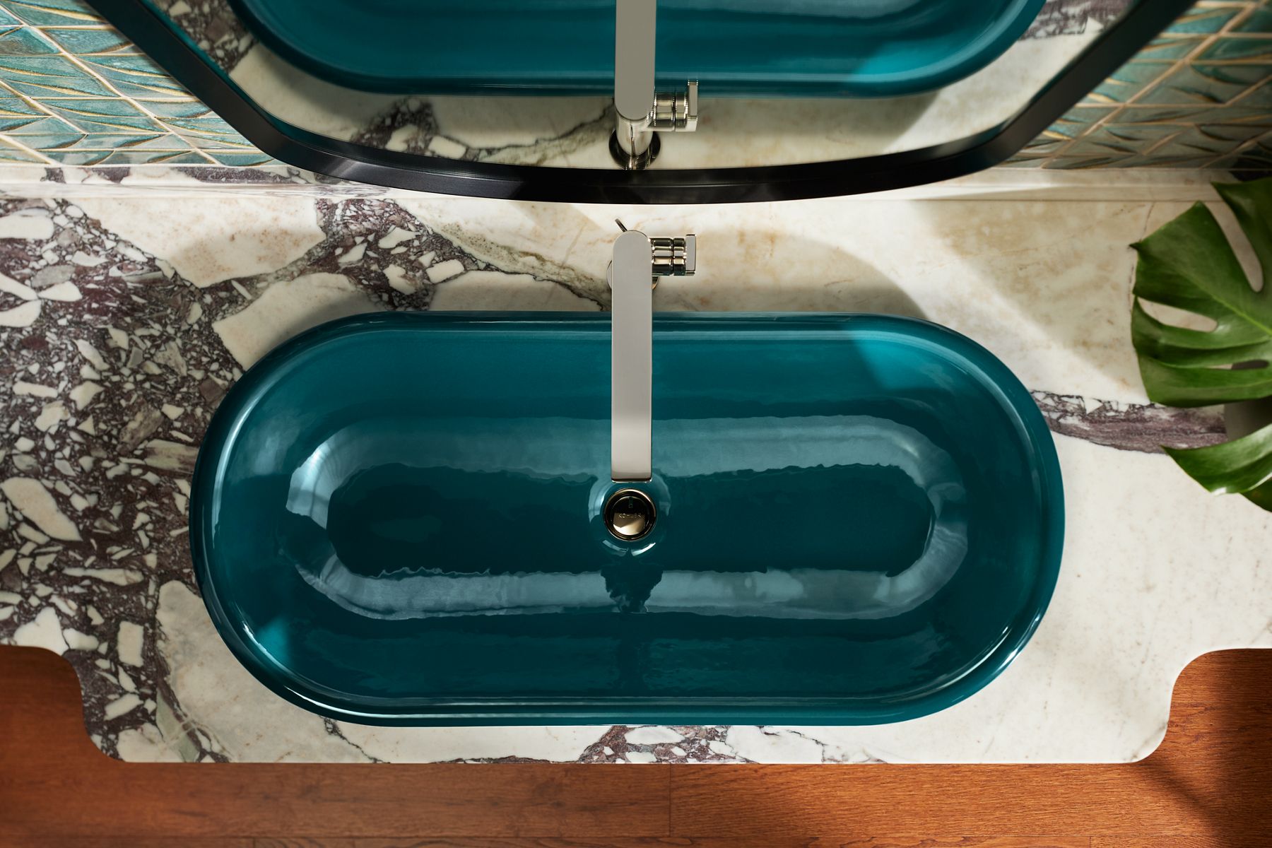 KOHLER K-6324-BL Iron Plains Overflow Cap For Iron Plains Bathroom Sinks - Matte Black