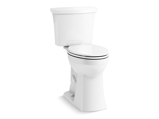 KOHLER K-43201-RA-0 Kelston Tall Two-Piece Elongated Toilet 1.28 GPF In White