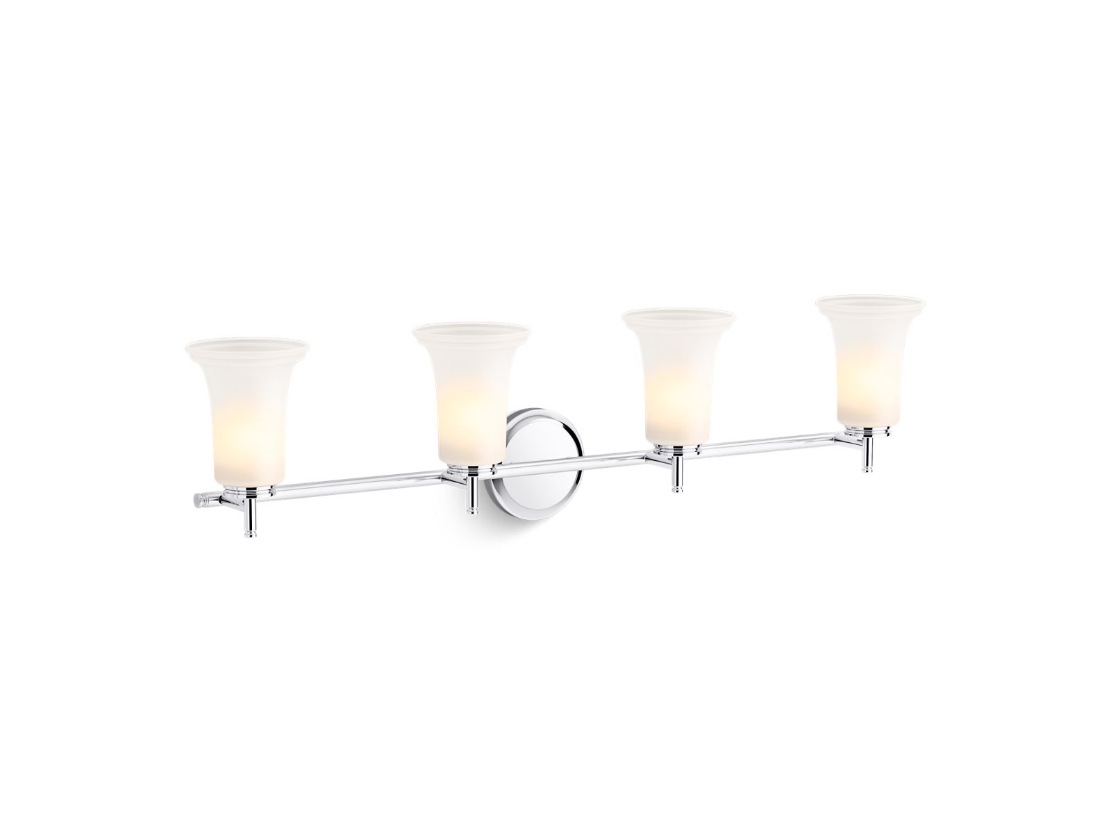 KOHLER K-38407-SC04-CPL Bellera Four-Light Sconce With Frosted Shades - Polished Chrome