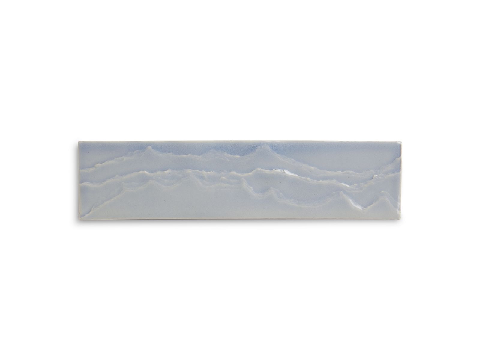 KOHLER K-32624-LBG Landshapes By Daniel Arsham 3" X 12" Feature Tile Produced By The Kohler Wastelab - Light Blue Grey