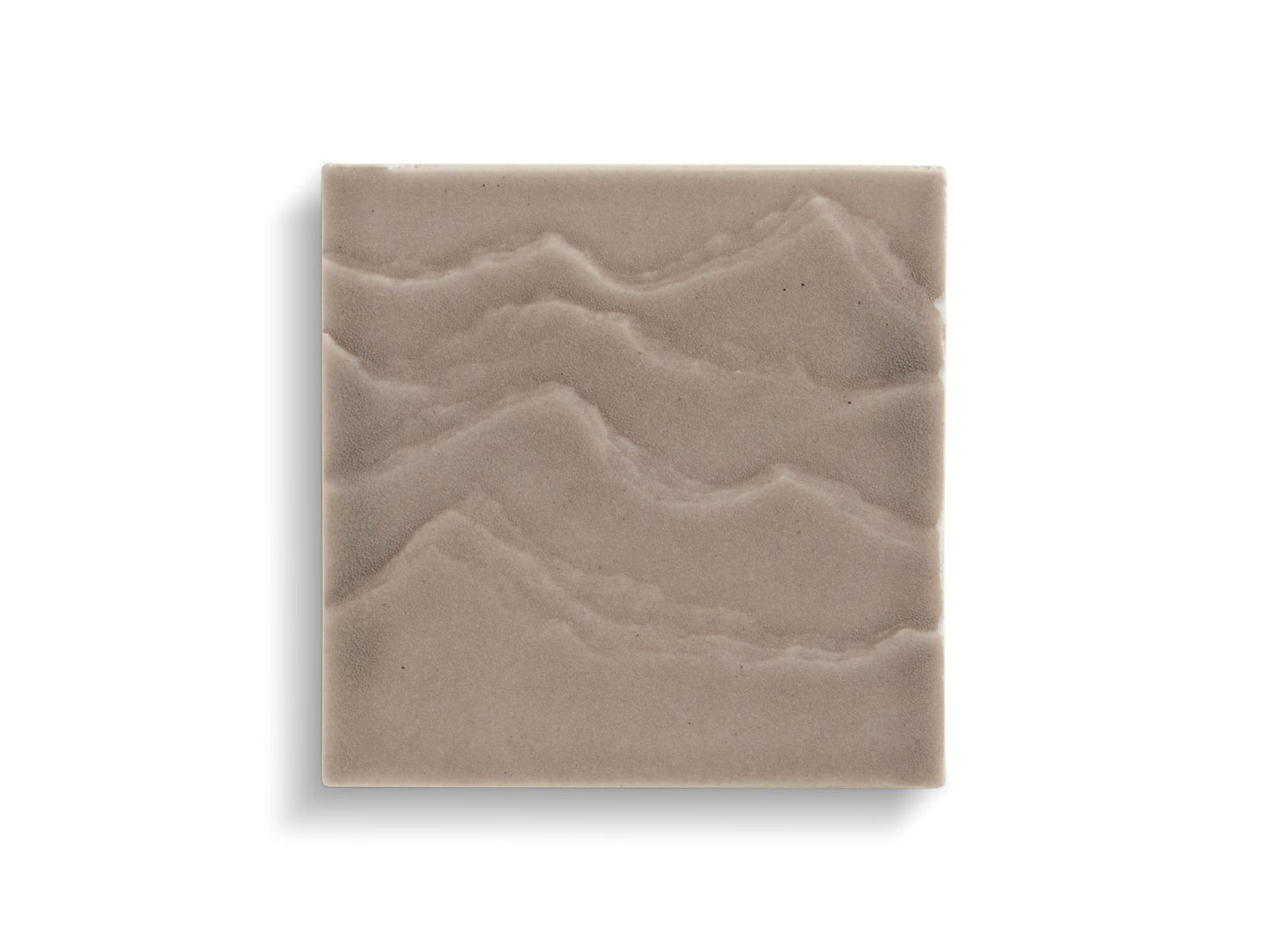 KOHLER K-32576-WGR Landshapes By Daniel Arsham 4" X 4" Feature Tile Produced By The Kohler Wastelab - Light Warm Grey