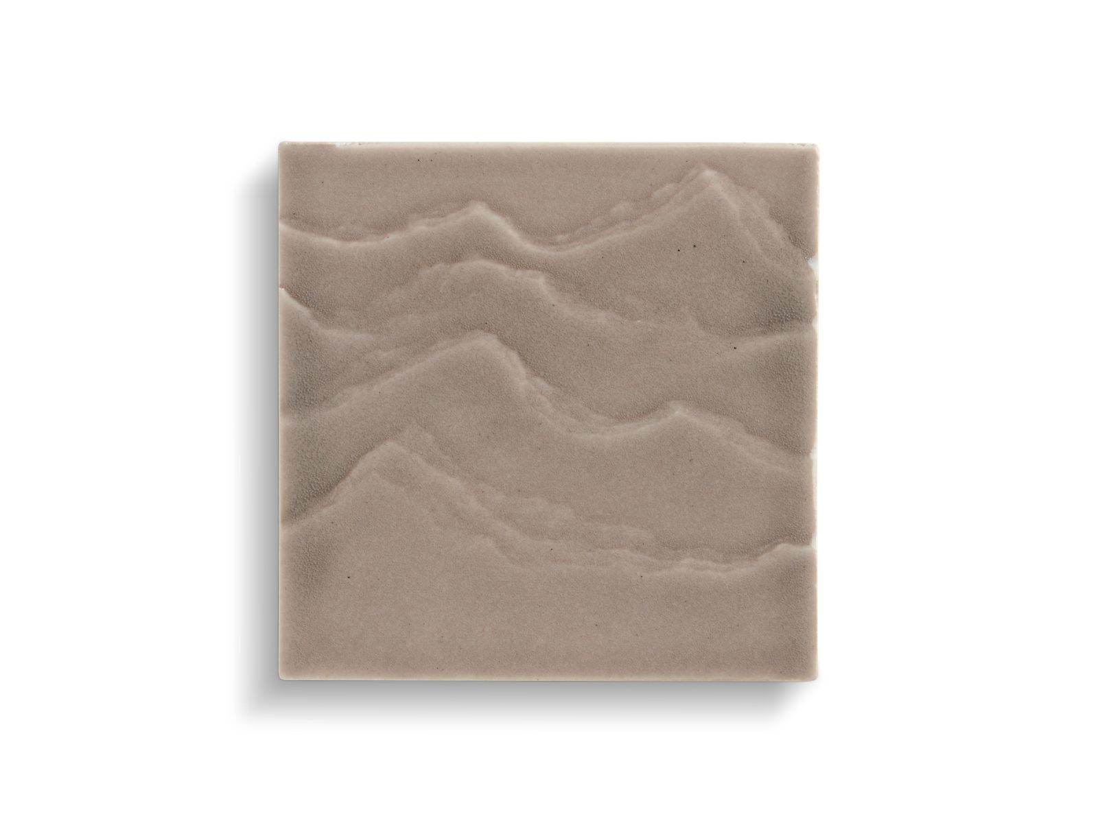 KOHLER K-32576-WGR Landshapes By Daniel Arsham 4" X 4" Feature Tile Produced By The Kohler Wastelab - Light Warm Grey