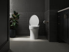 KOHLER K-27331-0 Glissade Readylatch Quiet-Close Elongated Toilet Seat - White