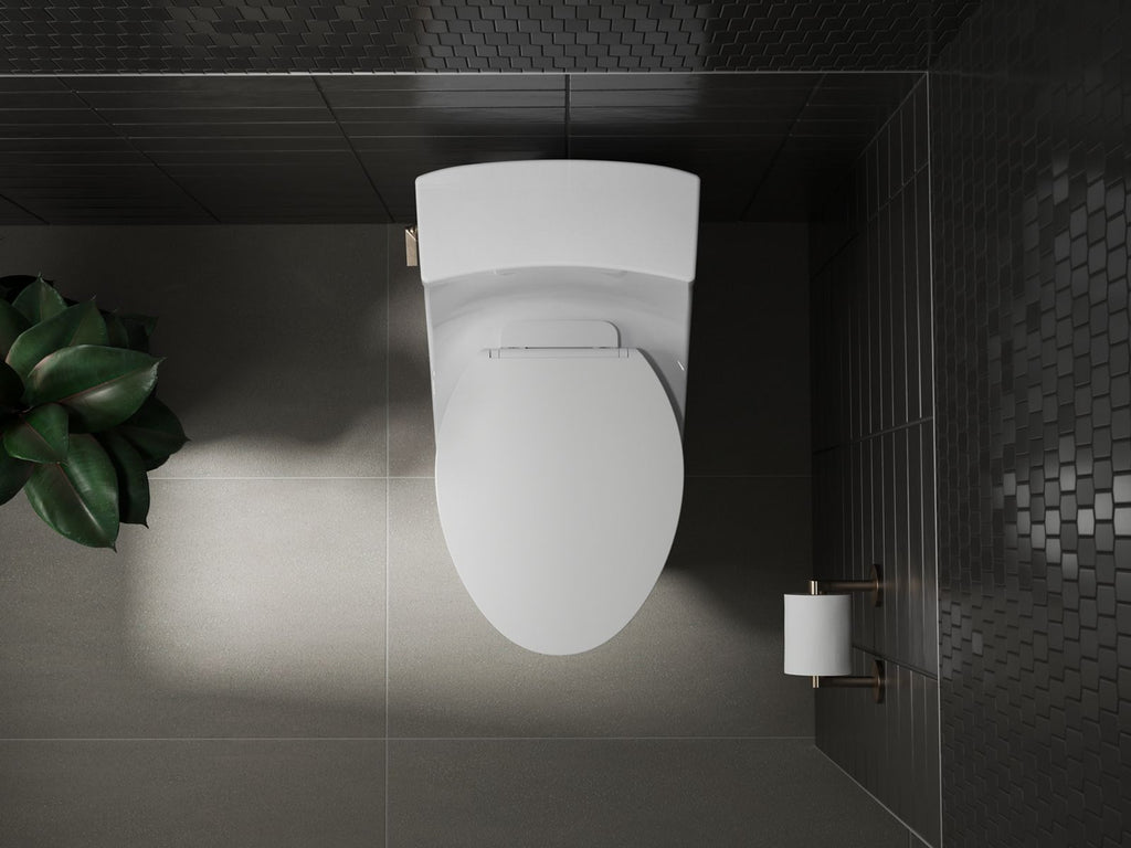 KOHLER K-27331-0 Glissade Readylatch Quiet-Close Elongated Toilet Seat - White
