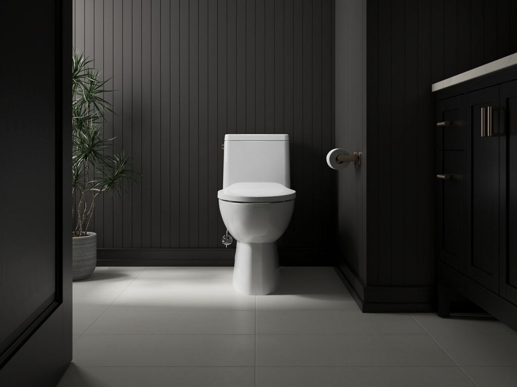KOHLER K-28004-0 Drift Readylatch Quiet-Close Elongated Toilet Seat - White
