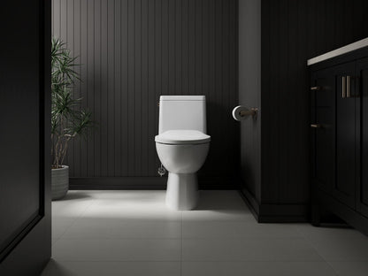 KOHLER K-28004-96 Drift ReadyLatch Quiet-Close elongated toilet seat - Biscuit