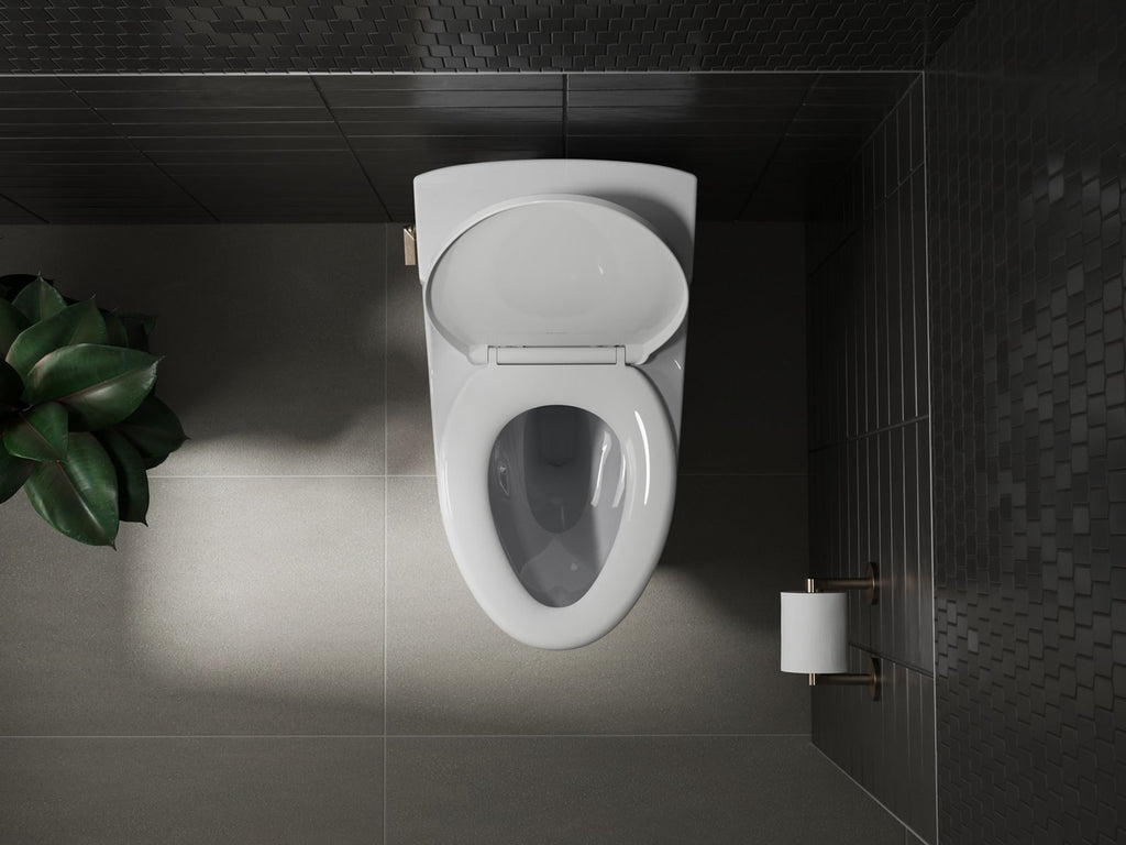 KOHLER K-27331-0 Glissade Readylatch Quiet-Close Elongated Toilet Seat - White