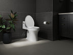 KOHLER K-27331-0 Glissade Readylatch Quiet-Close Elongated Toilet Seat - White