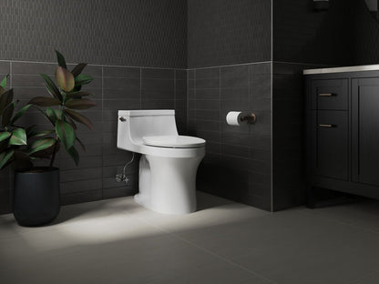 KOHLER K-27331-0 Glissade ReadyLatch Quiet-Close elongated toilet seat - White