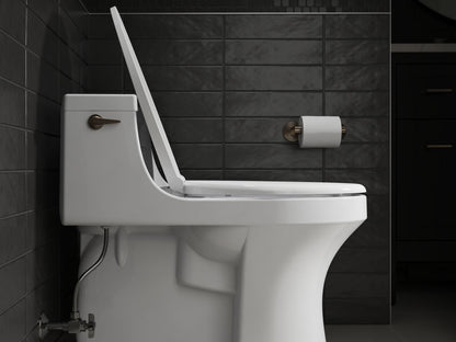 KOHLER K-27331-0 Glissade ReadyLatch Quiet-Close elongated toilet seat - White