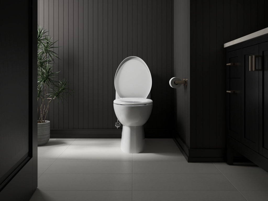 KOHLER K-28004-0 Drift Readylatch Quiet-Close Elongated Toilet Seat - White