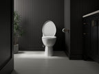KOHLER K-28004-0 Drift Readylatch Quiet-Close Elongated Toilet Seat - White