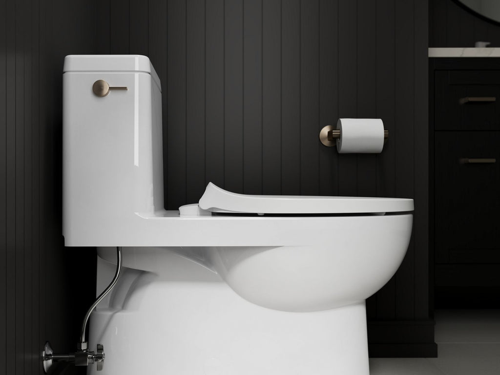 KOHLER K-28004-0 Drift Readylatch Quiet-Close Elongated Toilet Seat - White