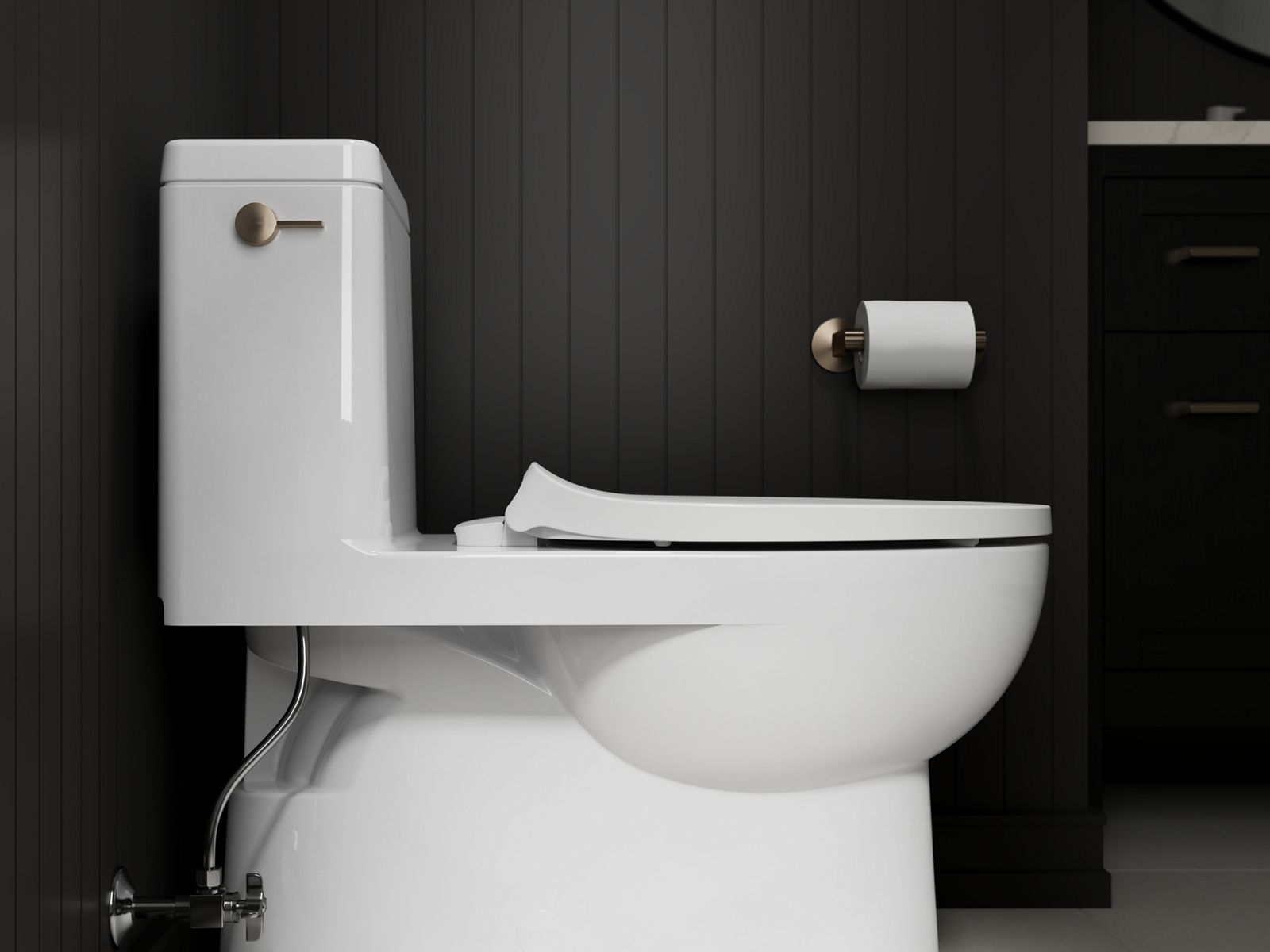 KOHLER K-28004-0 Drift Readylatch Quiet-Close Elongated Toilet Seat - White