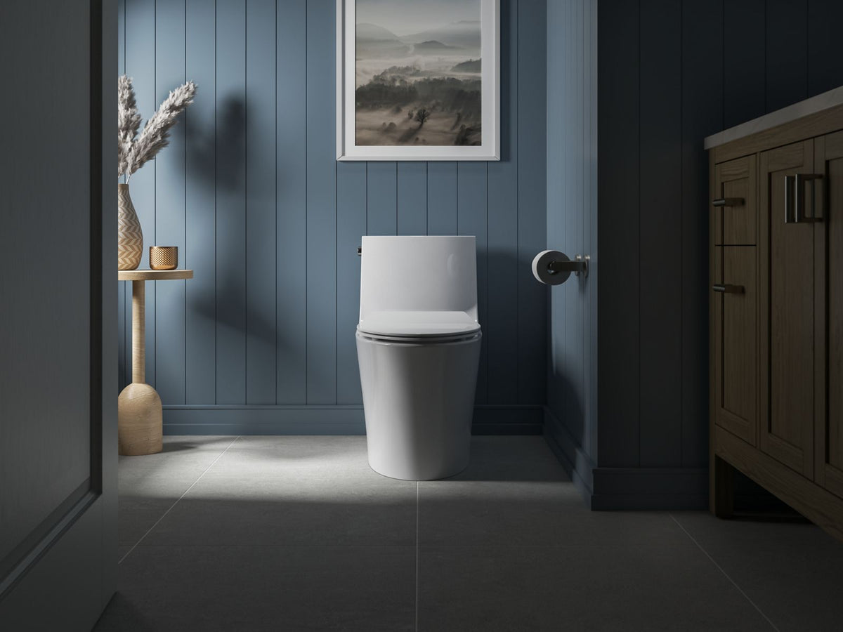 KOHLER K-30780-0 Carbyne Quiet-Close Elongated Toilet Seat - White
