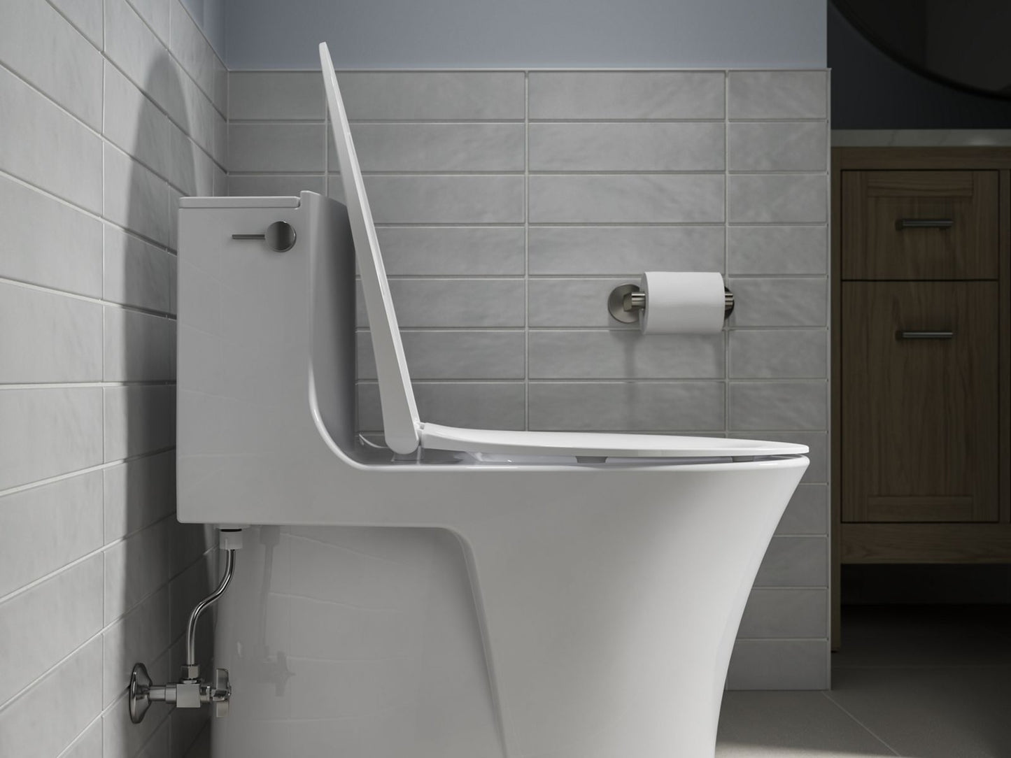 KOHLER K-30781-0 Willow Quiet-Close Elongated toilet seat - White