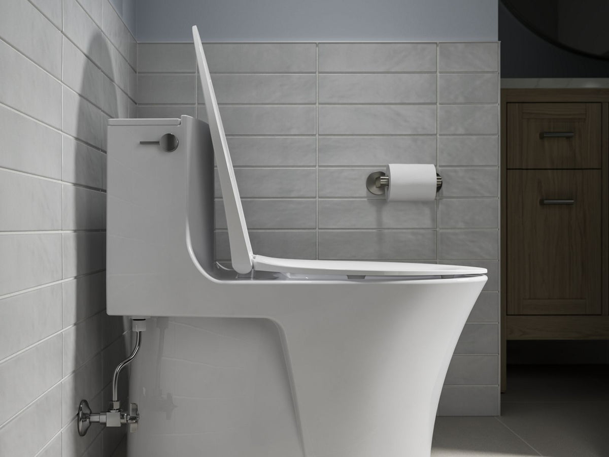 KOHLER K-30781-0 Willow Quiet-Close Elongated Toilet Seat - White