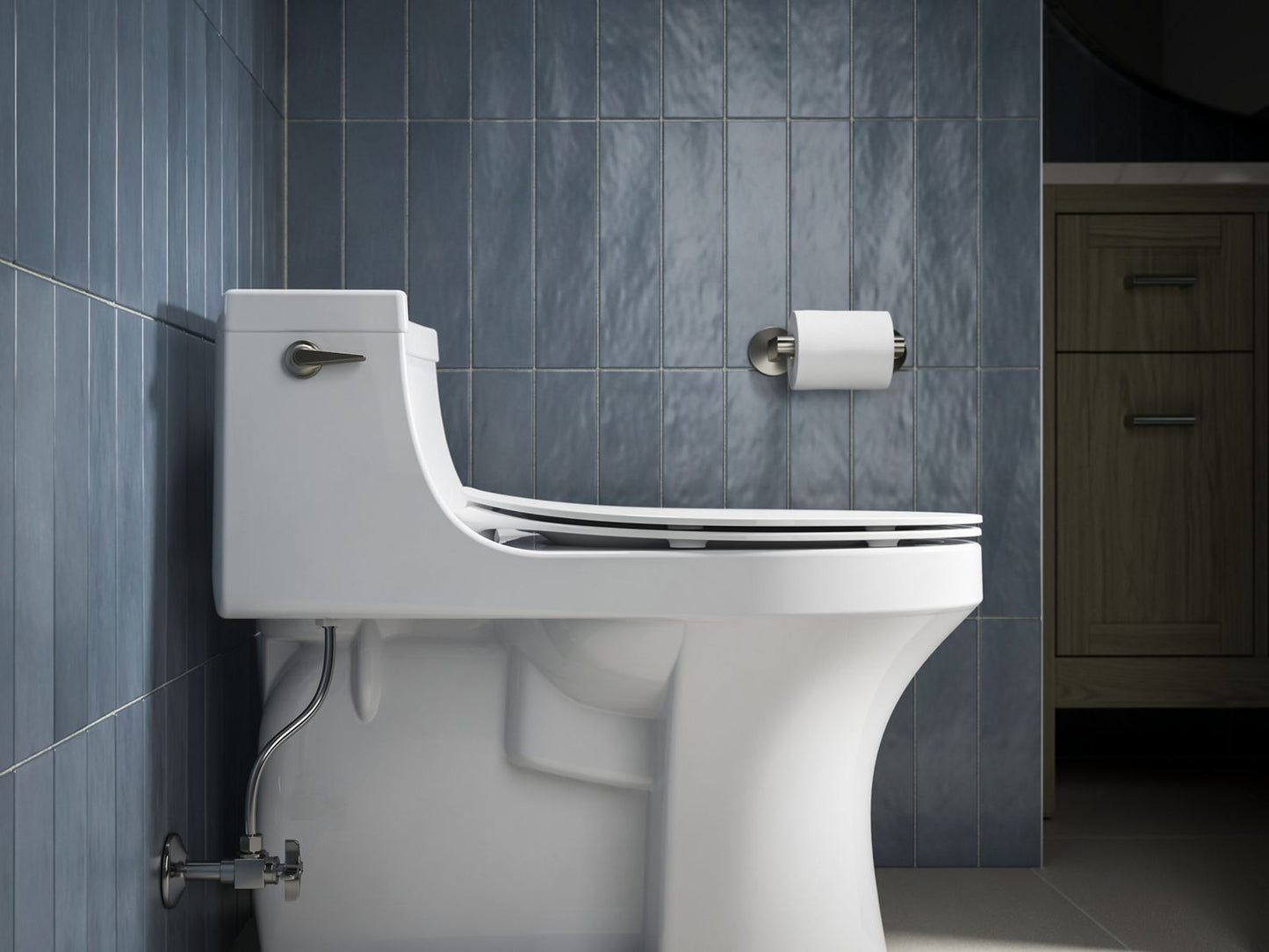 KOHLER K-30782-0 Papyrus Quiet-Close elongated toilet seat - White