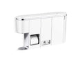 KOHLER K-30666-LWW-CP Clean Haven Hygiene station with toilet paper/sanitary product dispenser, left-side mount, White - Polished Chrome