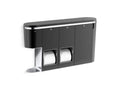 KOHLER K-29154-LWG-CP Clean Haven Hygiene station with dual toilet paper dispenser, left-side mount, Grey - Polished Chrome