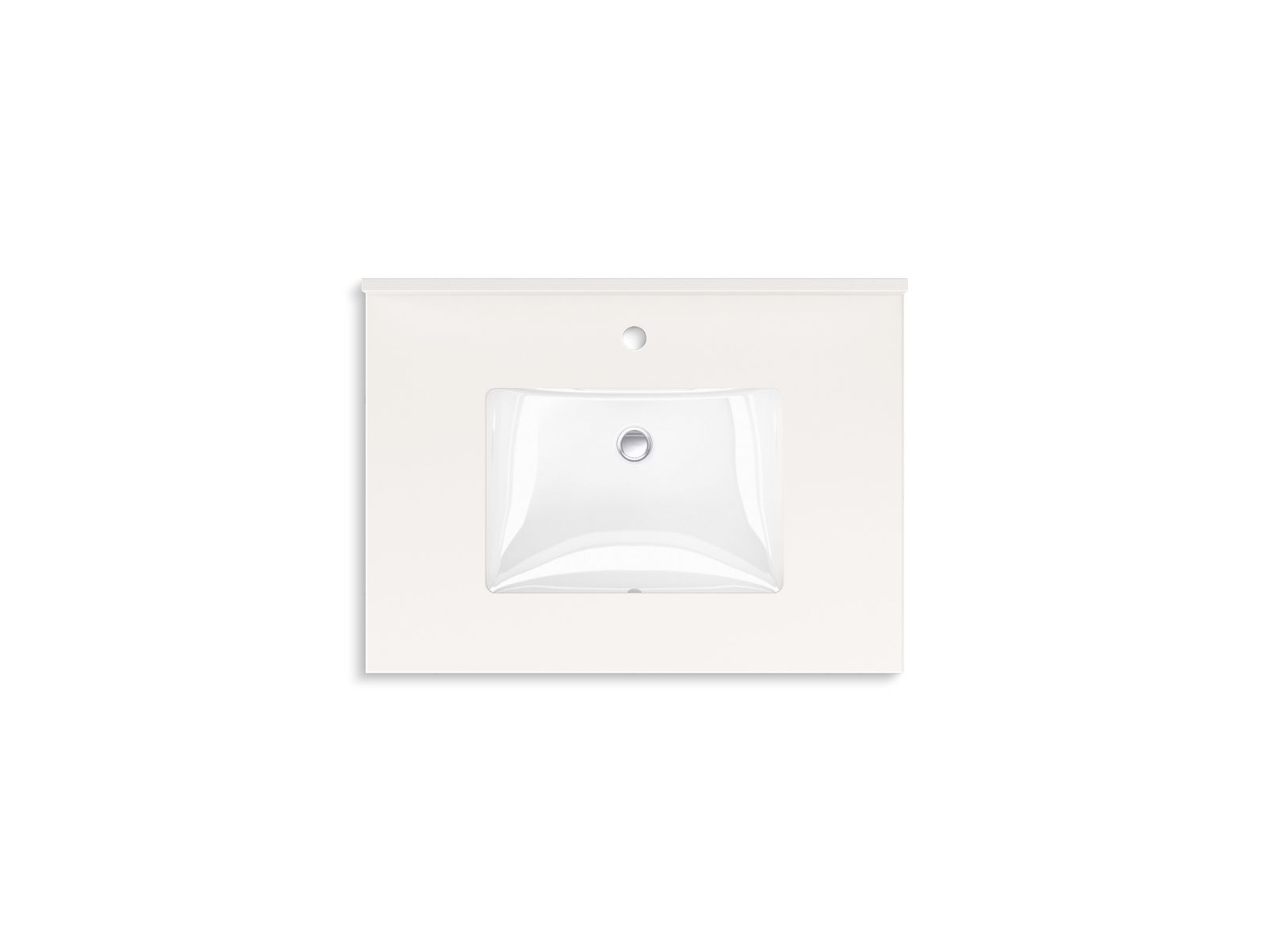 KOHLER K-34654-0 Maxstow 30" Wall-Hung Bathroom Vanity Cabinet With Sink And Quartz Top - White