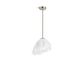 KOHLER K-32695-PELED-BNL Landshapes By Daniel Arsham 14-3/4" Pendant - Brushed Nickel